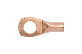 Końcówka oczkowa rurowa 16/M10 miedź niecynowana KN16F10