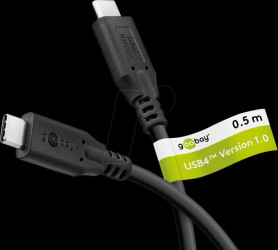 74190 USB 4.0 cable, 40 Gbit/s, 100 W, 8K 60Hz, 0.5 m