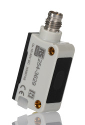 Czujniki fotoelektryczne TOF (czas lotu) w obudowie prostokątnej RS PRO PNP NONC zakres 1 m Laser podczerwony