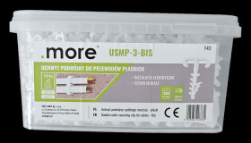 Uchwyt przewodu płaskiego USMP3-BIS 500szt CB-9226