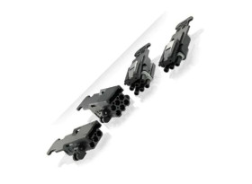 Złącze wielostykowe przemysłowe 3-pinowe, panelowe Souriau Sunbank by Eaton