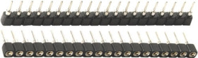 SIL36PZ gniazdo jednorzędowe precyzyjne 36-pin; raster 2,54