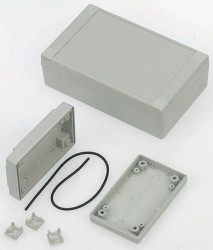 Obudowa ABS szerokość zew. 120 mm długość zew. 190 mm wys. zew. 60 mm CAMDENBOSS IP65 Szary