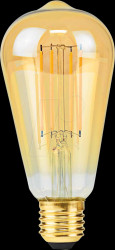 LBDE27ST64GD1 LED filament lamp E27, 4.9 W, 470 lm, 2100 K, dimmable