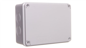 Puszka N/T Hermetyczna Pusta Z Osłabieniami 158X118x67 Ip65 Szara Ph-2C.2 28.202