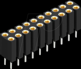 BL 6 20 Socket, 2-row, 2 x 10 - 2.54 mm