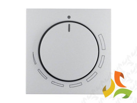 B.Kwadrat/B.7 Płytka czołowa z pokrętłem do regulatora obrotów aluminium mat lakierowany 11371424 HAGER