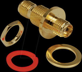 0409093 SMA jack to SMA jack adapter