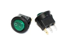 Przełącznik kołyskowy SMRS101 podświetlenie zielone 230V d20mm