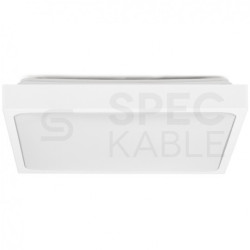 Plafon kwadratowy natynkowy LED 18W 1800lm 6500K IP44 biały barwa CW biała zimna V-TAC VT-8618W-SQ