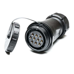 Złącze wielostykowe przemysłowe 10-pinowe Montaż na kablu Gniazdo RS PRO