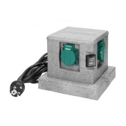 Gniazdo ogrodowe SŁUPEK, 4x2P+Z (schuko) OR-AE-13186(GS)