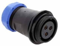 SPP2911-3GZ Gniazdo 3 pin na kabel (13-16mm) okrągły, zakręcany, wodoodporny - gwint zewnętrzny (50A)