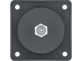 Integro Flow Gniazdo antenowe TV z obudową nieekranowaną czarny 945812503 HAGER