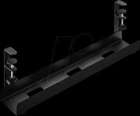 61067 Cable trunking for under-desk mounting, black