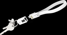 214004 Sync &amp; charge key fob, Micro B, 0.2 m, white