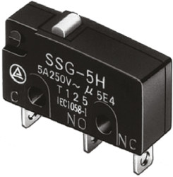 Mikroprzełącznik subminiaturowy z trzpieniem Omron SPDT IP40