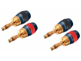 Zestaw 4 wtyków głośnikowych BANAN Clicktronic