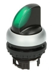 M22-WRLK-G przełącznik obrotowy podświetlany zielony ON-ON 216827