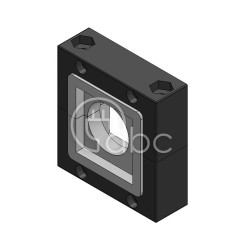 Rama przepustowa KEL-JUMBO, na 1 moduł KTF, czarna, 42360.200