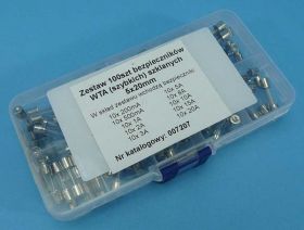 ZESTAW 100szt BEZP.SZYB.5x20mm 0,2-20A