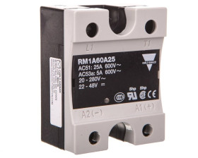 Przekaźnik półprzewodnikowy jednofazowy 42-660V AC 25A 20-280VAC/22-48VDC RM1A60A25