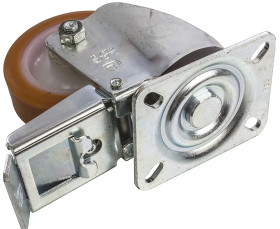 Koło samonastawne średnica kabla 100mm Płyta LAG 200kg wysokość całkowita 138mm