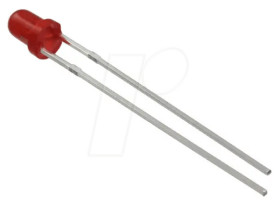 151031SS06000 LED, 3 mm, wired, red, 9 mcd, 60°