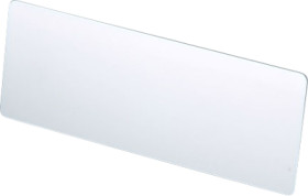 Front/rear panel, straight, die-cast aluminum, (W x H) 250.8 x 90.7 mm, 2 U/42 HP, silver, A0324270