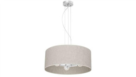 Lampa Sufitowa Lino Biel / Len 3Xe27 Mlp7501 Milagro