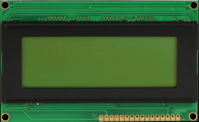 DEM 20485 SYH LCD module, 4x20, H:4.8mm, ge/gn