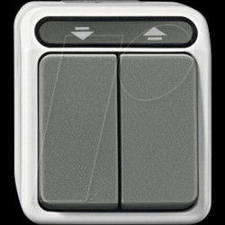 MEG3715-8029 Roller shutter switch- Aquastar, 1-pin, light grey