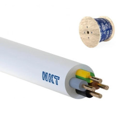 Przewód YDY żo 4x1 450/750V biały /bębnowy/