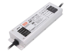 ELG-200-12A Zasilacz impulsowy, LED, 192W, 12VDC, 8÷16A, 100÷305VAC, IP65, 90