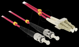 84685 Duplex-LWL, LC/ST, 50/125µ, 1m, OM4