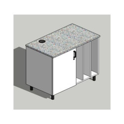 SG Makerspace Fixed Unit H730 x w1020mm - Vertical Dividers