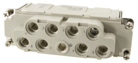 Wkładka złącza dużej mocy 8-pinowe HARTING 100A Żeński Śruba