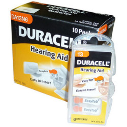 60 x baterie do aparatów słuchowych Duracell Easy Tab 13