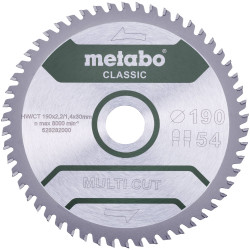 Metabo 628658000 Multi Cut Classic Circular Saw Blade 160x20mm 42T