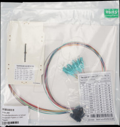 53100.204 Splice cassette, assembled, pigtails LC OM3