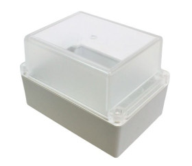 Obudowa ogólnego użytku Poliwęglan szerokość zew. 85 mm długość zew. 125 mm wys. zew. 85 mm Hammond IP65 Jasnoszary