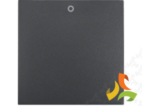 BERKER B.KWADRAT Klawisz do wyłączników 2- i 3-biegunowych z nadrukiem "0" antracytowy mat 16221606 HAGER