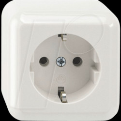 MEG2300-8719 Socket - contact protection, plug-in terminals, polar white, sur