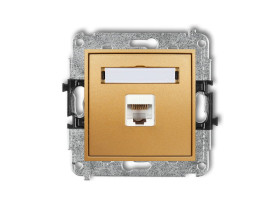 MINI Gniazdo komputerowe RJ45 kat.5e 8-stykowy złoty 29MGK-1 KARLIK