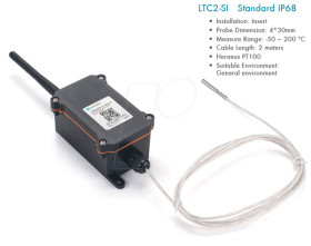 LTC2-SI LoRaWAN Temperature Transmitter, standard probe