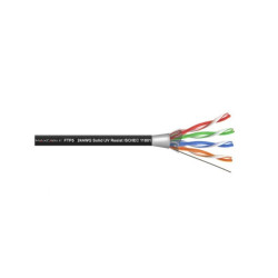 Przewód LAN FTP-5E DRUT CCA UV Czarny MAXCABLE