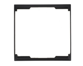 ARIA Ramka ozdobna do gniazd podwójnych do ramek czarny metalik RO-4U/33