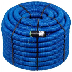 Rura karbowana AROT 40mm dwuwarstwowa osłonowa do ziemi peszel z pilotem 450N HDPE niebieska 25m RDG ELMARK