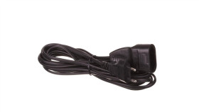 Przedłużacz 1-Gniazdowy Euro, 3M, 2X1,0Mm Owy Czarny / 05662