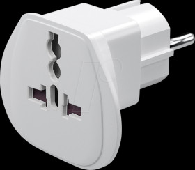 94026 World to EU travel adapter, white